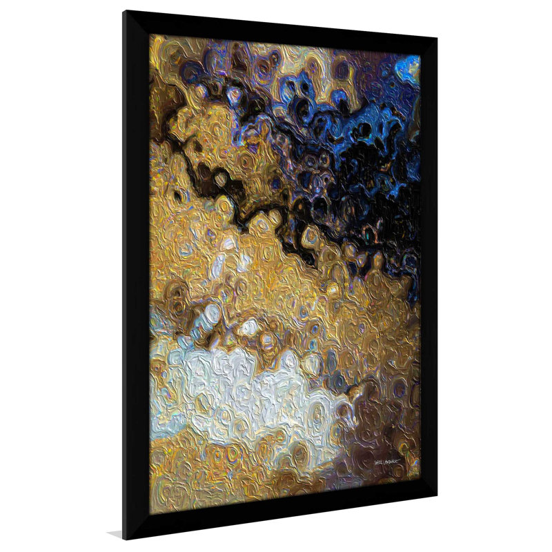 Matthew 7: 7 The Doors We Knock par Mark Lawrence - reproduction d'art, H 25,5 po x l 19,5 po x P 1 po, Cadre noir