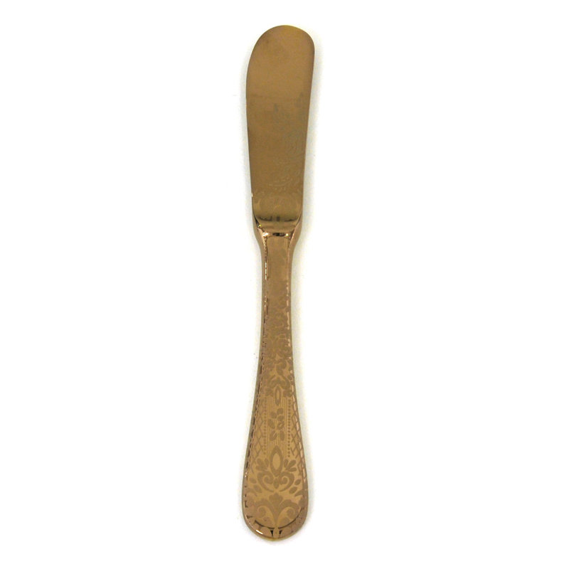Casablanca Stainless Steel Butter Knife, Bronzo