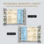 Armoire à pharmacie 30 po x 26 po avec miroir à fixation en surface ou encastré en aluminium