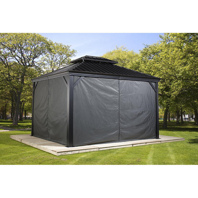 Sojag Rideaux pour pavillon de jardin, Gris, H 79,9 po x l 106,3 po x P 0,25 po
