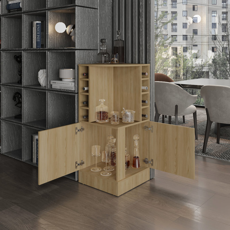Armoire à boissons en chêne Modern Modern, Naturel