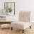 White And Peach Striped Pattern - Upholstered Patterned Accent Slipper Chair