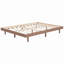 Structure de lit plateforme flottante de conception moderne de couleur noyer-1565646004-1565646006