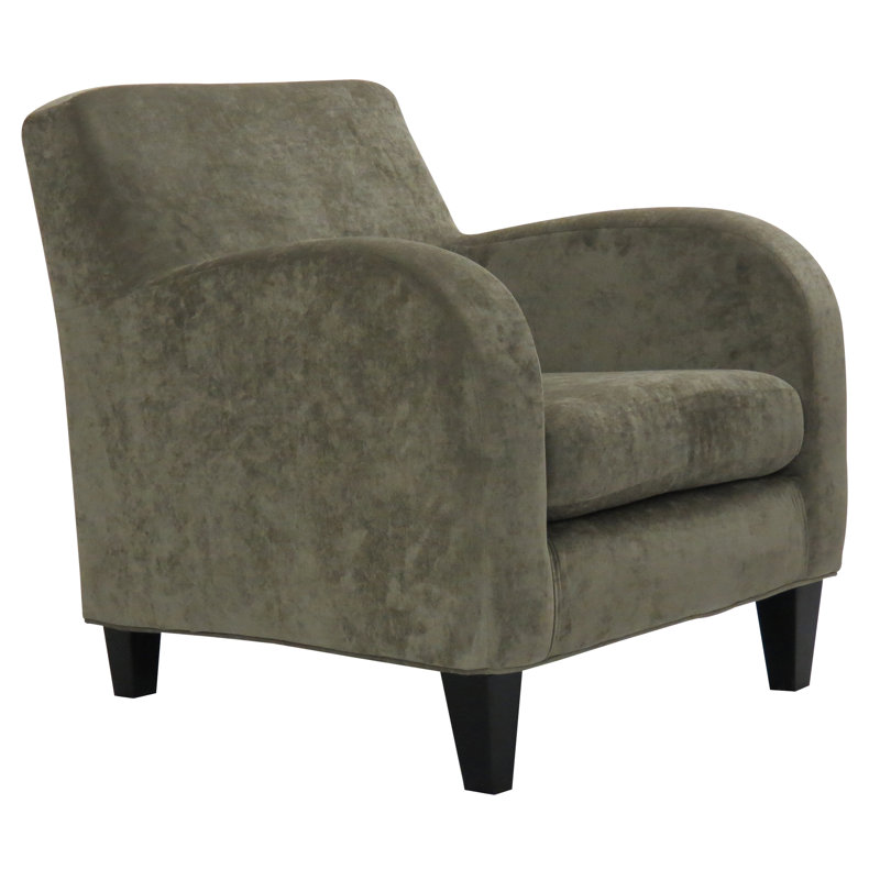 Fauteuil club en polyester 30,5 po Paddington, Argent