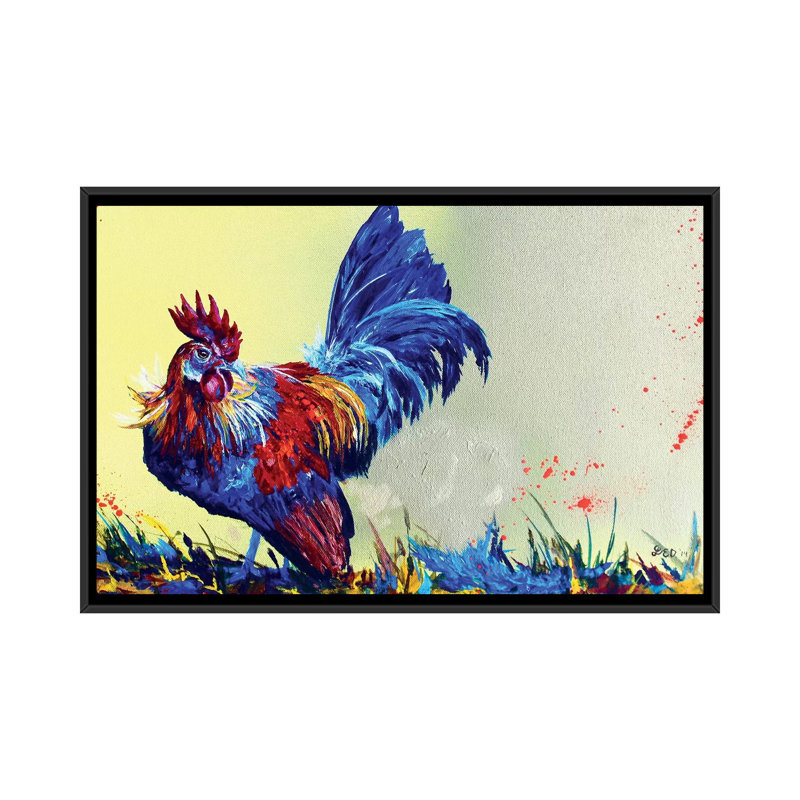 «Dutch Bantam», reproduction sur toile, H 18 po x l 26 po x P 1,5 po, Toile avec cadre noir, Pas de tapis