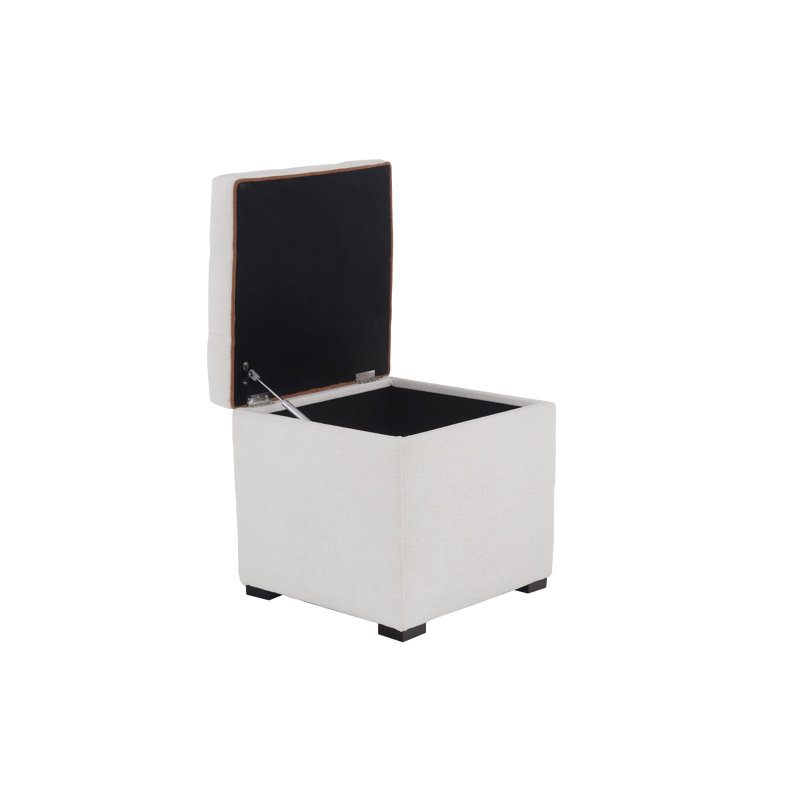 Tami Cube Storage Ottoman, Porcelain
