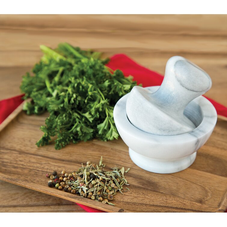 Green Marble Mortar and Pestle, Herb Grinder