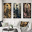 «Elegant Japanese Woman», 3 pièces sur toile-1607846959-1607846952