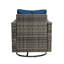 Chaises berçantes d'extérieur 2 pièces avec coussins et table double couche-1862238586