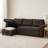 Gadalia Modern L-Shaped Sectional Sleeper Sofa with Storage Chaise, Pull-Out Bed Design – Reversible Velvet Couch for Small Spaces-20531762