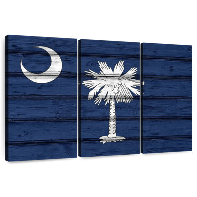 Borges Wood Style South Carolina Flag
