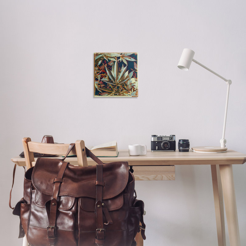 Art mural sur toile en métal lourd, H 17 po x l 17 po