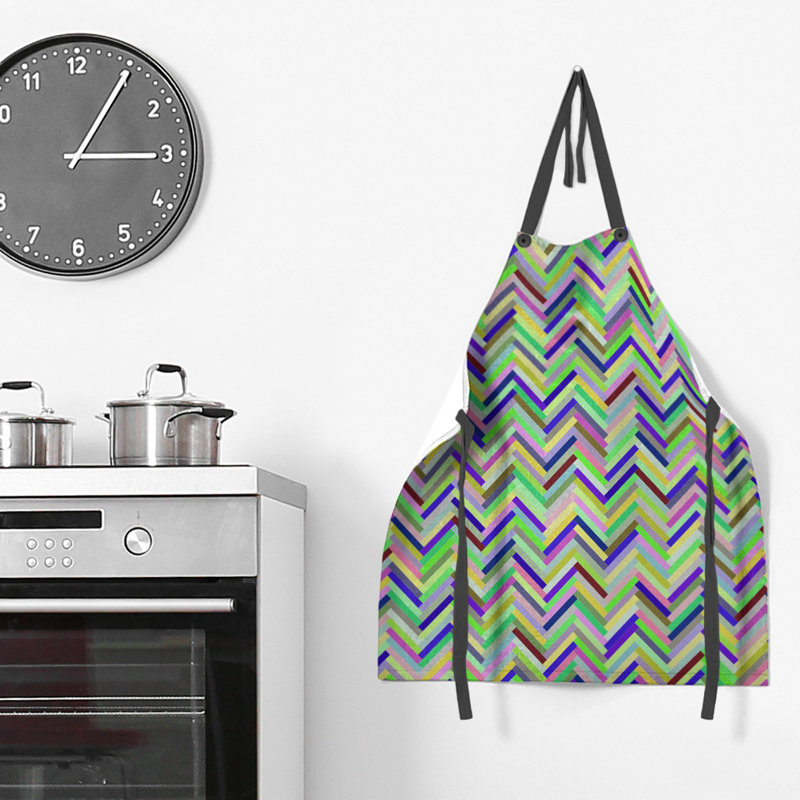 Katelyn Elizabeth Bib Apron, Green/Blue