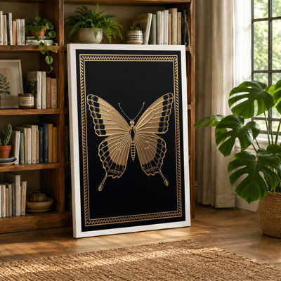 Specimen in Gold Vintage 1 Piece Wrapped Canvas Wall Art