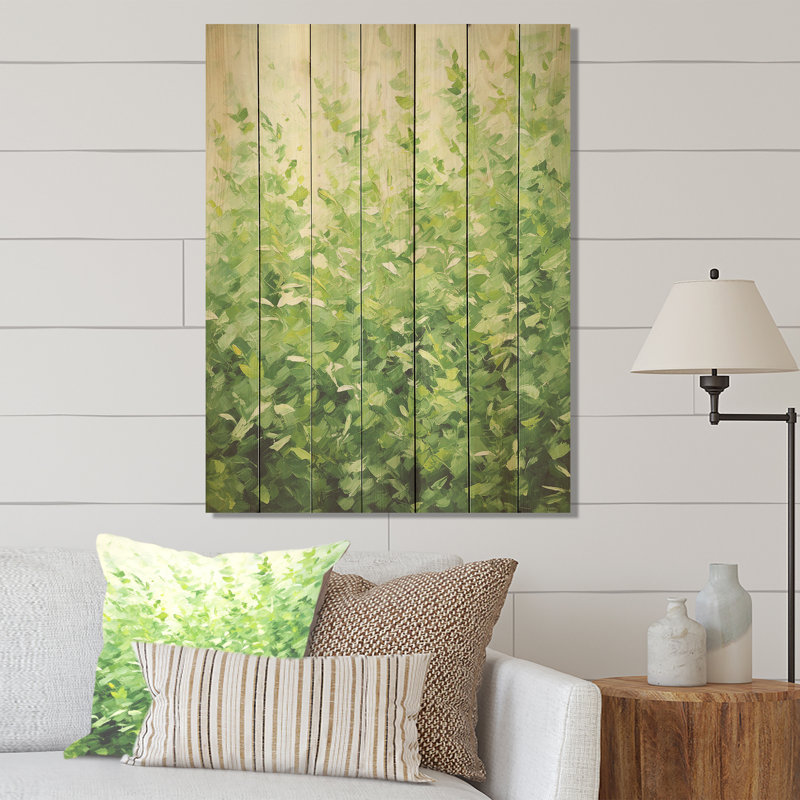 Herbes Thym Passage II - Herbes florales sur bois, H 20 po x l 10 po