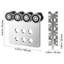 8 Wheel Trolley Assembly Rollers, 3000 lbs Load, Dual Bearing Trolley Assembly for 1-5/8" Wide and All 1-5/8" or Taller Strut Channel, Heavy Duty Sliding Track System for Warehouse Garage
