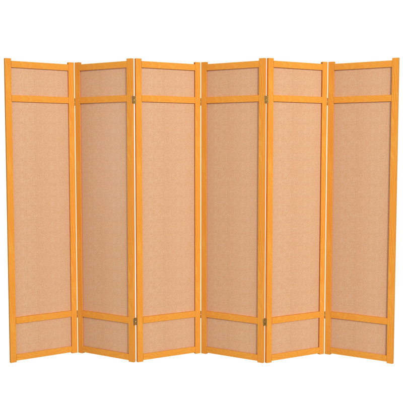 Paravent en jute 6 pi Clarke, Miel, 6