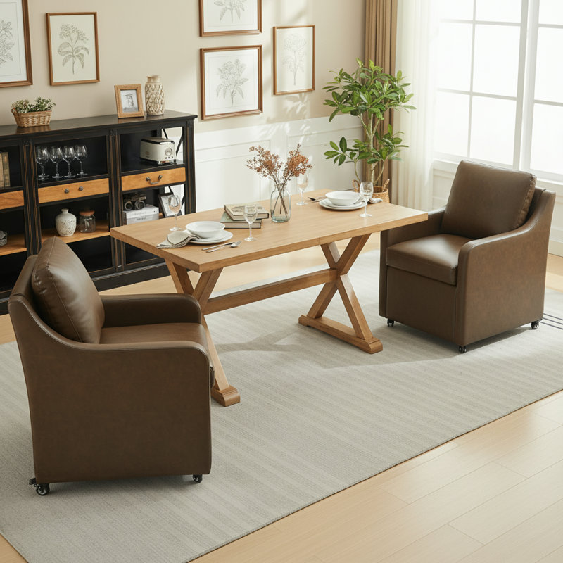 Chaise roulante avec roulettes, Café