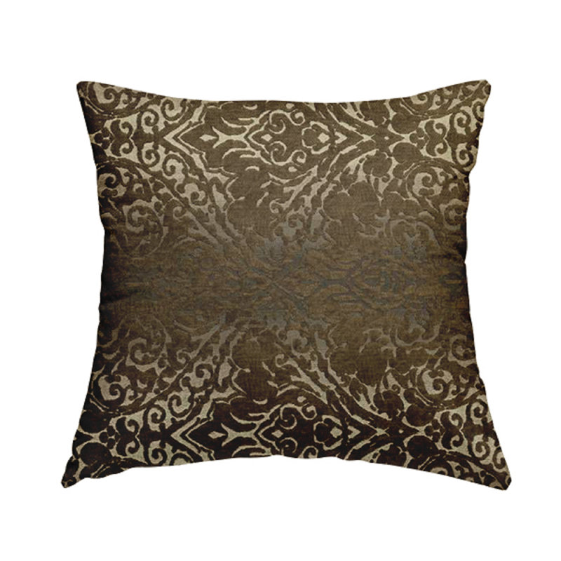 Barto Floral Rectangular Cushion, Brown