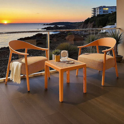 Ensemble de chaises d'appoint 2 pièces avec table basse - Confort moelleux et robustesse industrielle