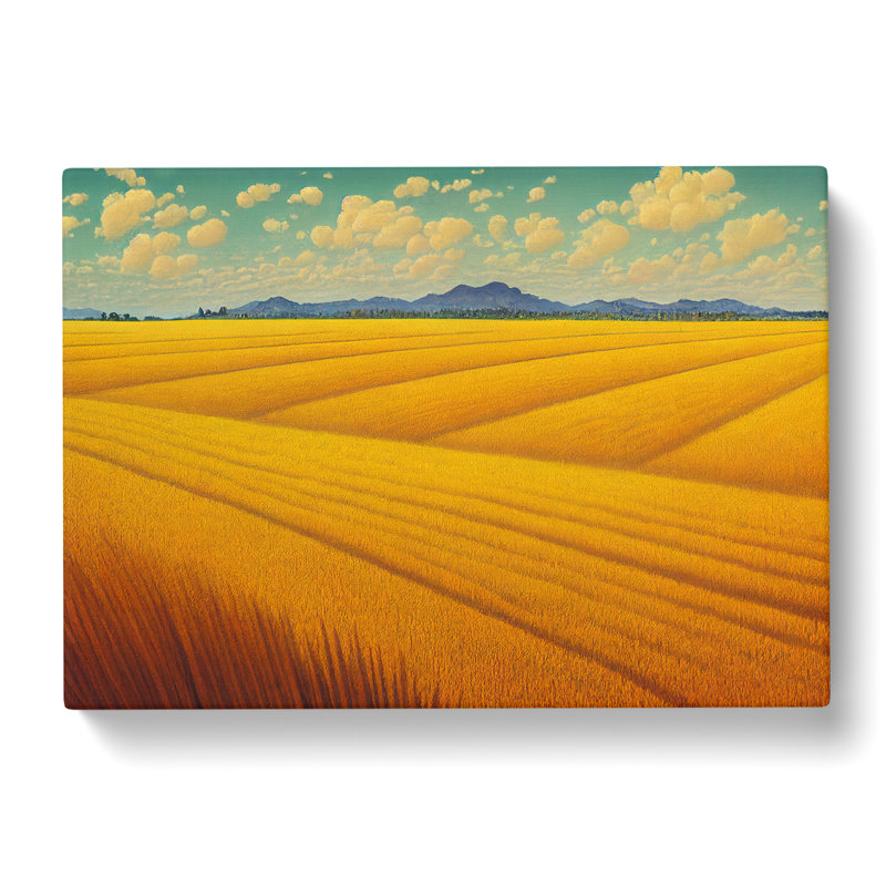 Astonishing Wheat Field - Wrapped Canvas, 35cm H x 50cm W x 3cm D