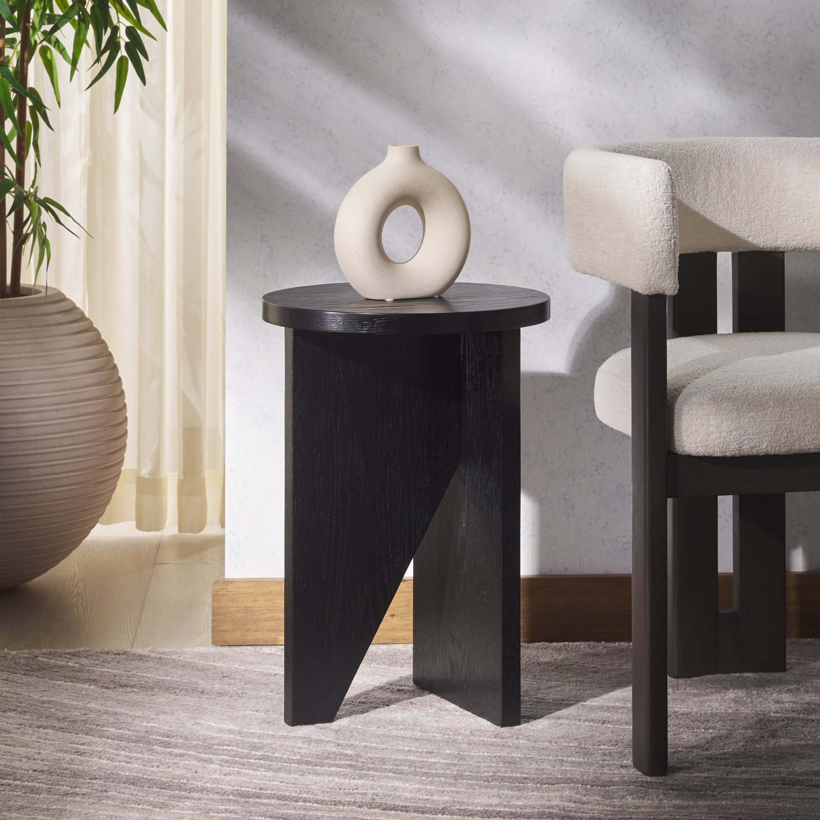 Lille 14" End Table, Black