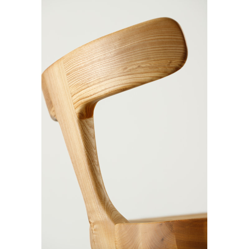 Anvil Chair With Back, Matte Ash, Bar Stool (31” Seat Height)