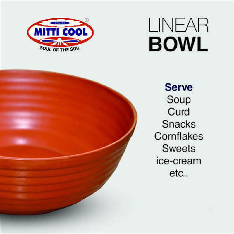 Linear 500ml Clay Rice Bowl