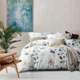 Corsello 100% Long-Staple Cotton Duvet Cover Set, Teal Leaf Gradient, 3pc Ultra-Soft Breathable Bedding