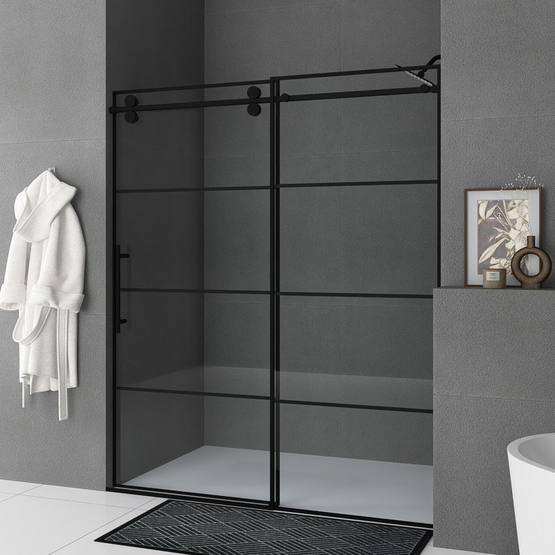 60 Inch Sliding Framed Shower Door