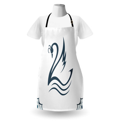 Tablier East Urban Home Swan, cuisine, taille adulte, bleu sarcelle