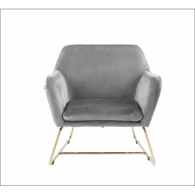 Fauteuil gris Eudia