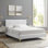 Lit plateforme en velours Peyton Performance