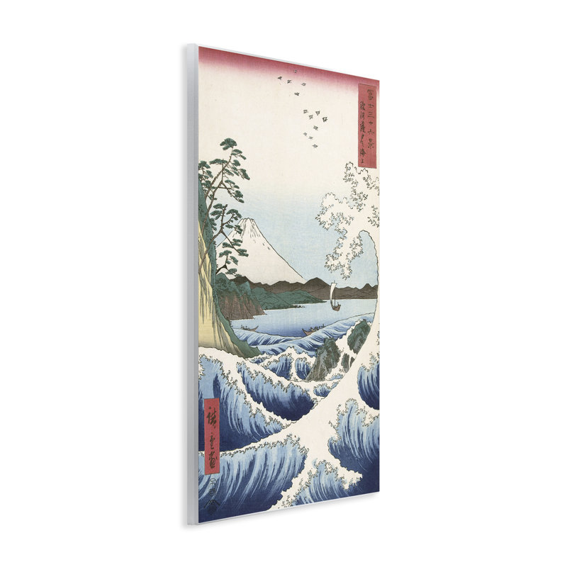 Art mural classique vague japonaise par one1000paintings, H 19 po x l 13 po