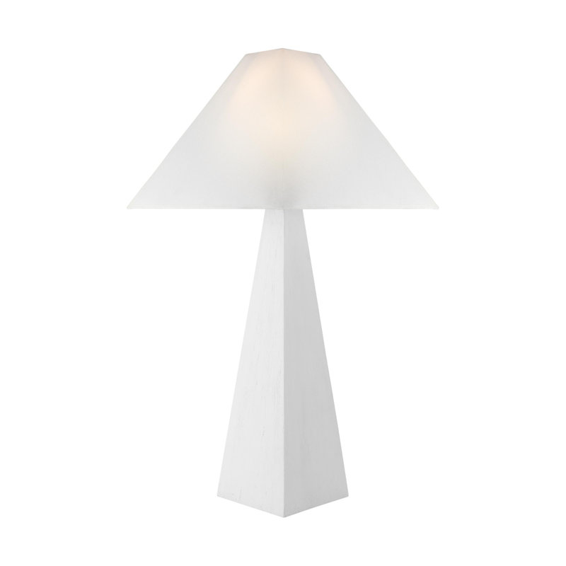 Betsey Metal Table Lamp, Matte White