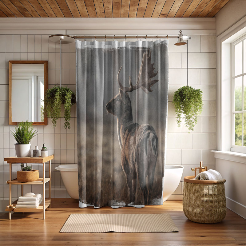 Tassa Shower Curtain, H 74 po x l 71 po