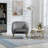 Accent Armchair with Ottoman-1712181959