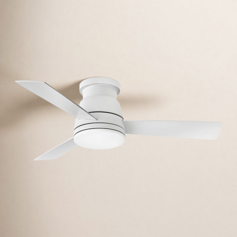 Peppa 44'' Ceiling Fan with LED Lights, Matte White