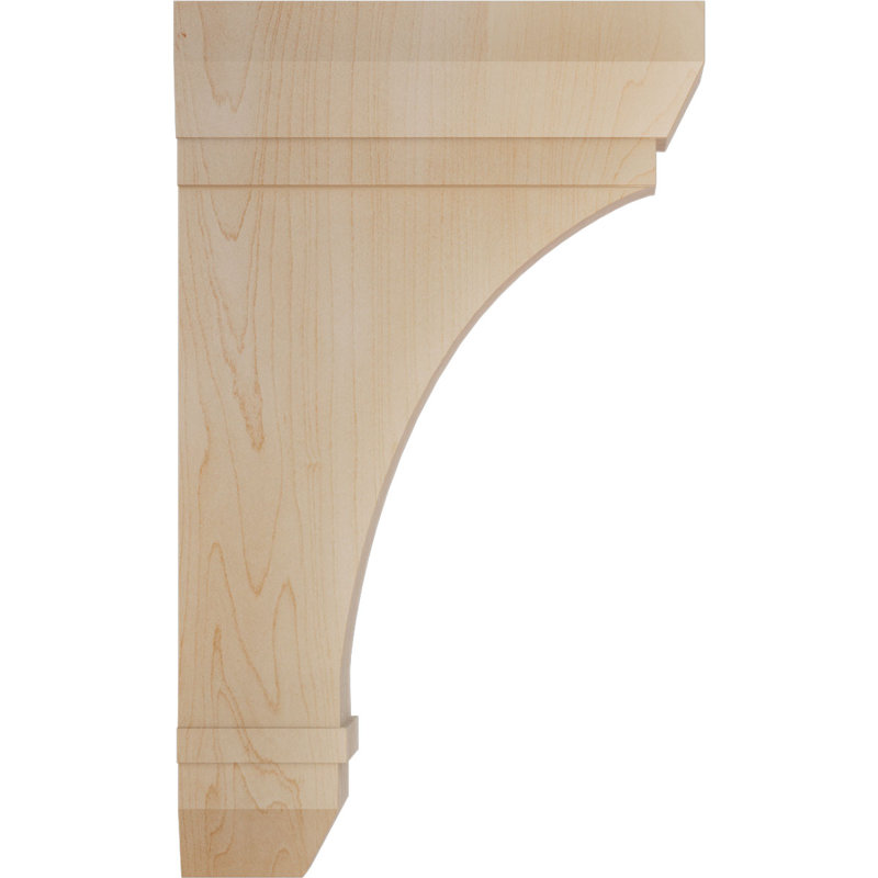 Support en bois Stockport, Érable, L 2 1/4 po x P 6 po x H 10 po