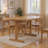 84" Light Brown Solid Wood Trestle Base Oval Dining Table