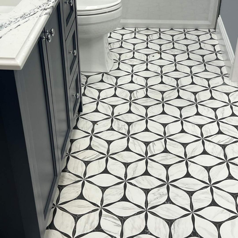  Capricho 8" x 9" Hexagon Porcelain Floor and Wall Tile