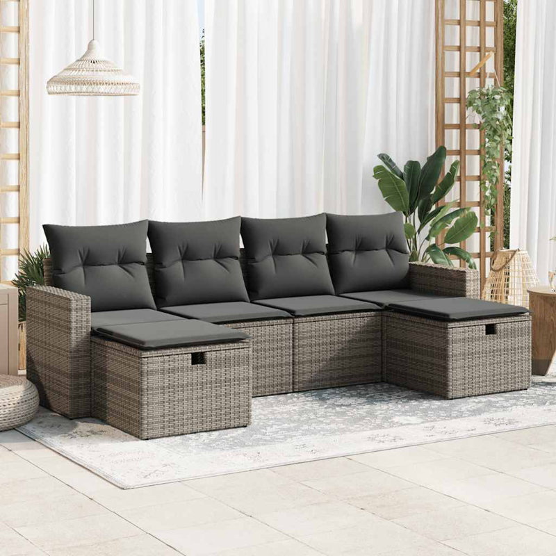  Garden Sofa Set Grey, Dark Grey