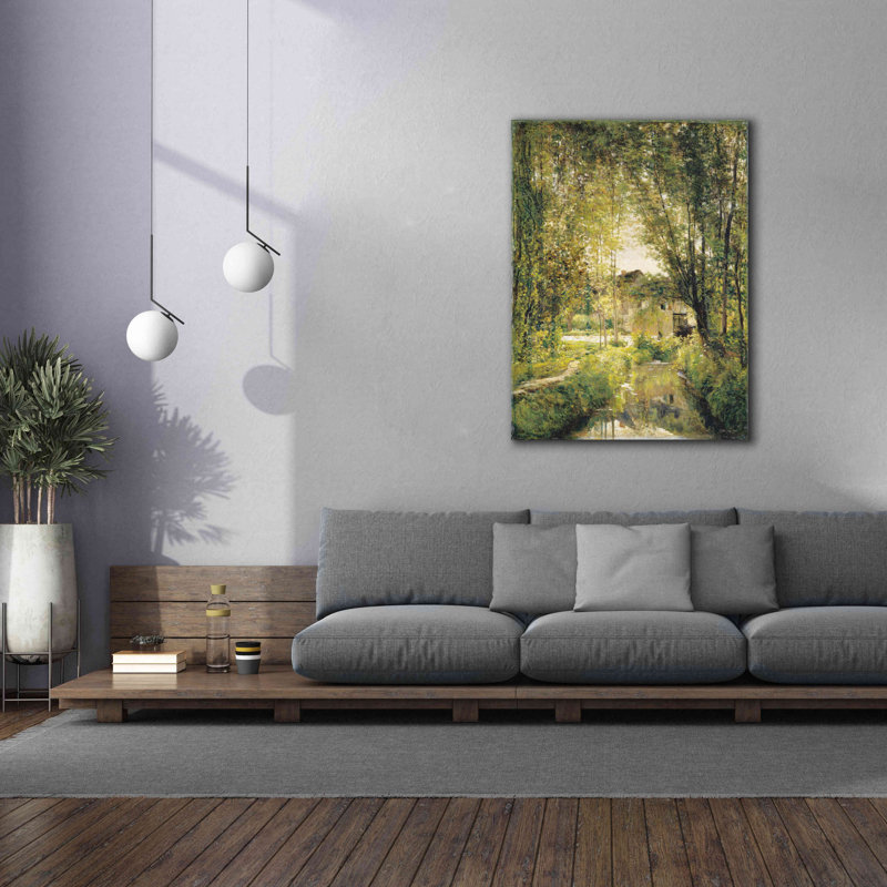 Sunlit Stream par Stellar Design Studio - impression sur toile tendue, H 54 po x l 40 po x P 1,5 po