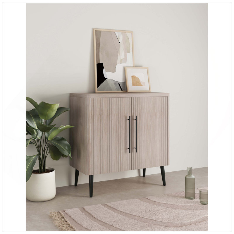 Accent Cabinet In Whitewashed Oak, Oak