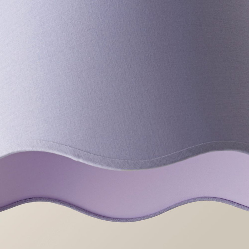 Alazar Linen Blend Empire Lamp Shade ( Slip-On ), 25.5cm H x 45cm W x 45cm D, Purple