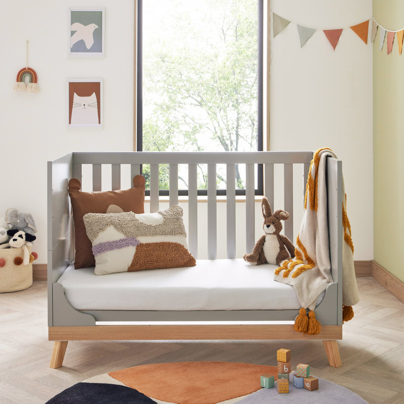 Mona Mini Cot Bed, Grey