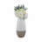 Modern Two-Tone Table Vase For Living Room - Decorative Tall Flower Vase for Tabletops, Office, Bedside, or Home Decor-431079807-431079800