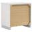 Dulcey White High Gloss 2-Drawer Nightstand