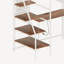 Lit mezzanine simple en métal blanc avec chambre à coucher et dortoir, avec station de charge intégrée et éclairage DEL