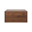 Rangement monté empilable - armoire de 27,57 x 13,45 x 14,48 pouces, idéale pour l'organisation à la maison, les livres de magasin, les vêtements, les souvenirs, les cadres, la teinte noyer, le panneau de particules et le matériau